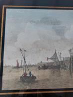 Oude handgekleurde gravure – Fort Blankenburg bij Brielle, Antiek en Kunst, Ophalen of Verzenden