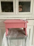 Brocante roze opstap, Ophalen of Verzenden