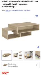 Vida XL salontafel 105x55x32cm, Huis en Inrichting, Ophalen of Verzenden