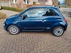Fiat 500 Twinair Turbo 80pk 2017 Blauw, Auto's, Voorwielaandrijving, 905 kg, Origineel Nederlands, Handgeschakeld