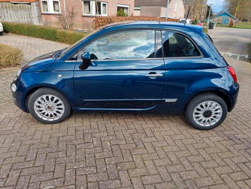 Fiat 500 Twinair Turbo 80pk 2017 Blauw, Auto's, Fiat, Particulier, Benzine, A, Hatchback, Handgeschakeld, Origineel Nederlands