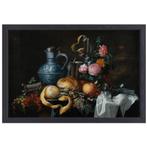 Stilleven - Jan Davidsz. de Heem canvas + baklijst 70x50cm, Nieuw, Print, 50 tot 75 cm, Oorspronkelijke maker