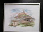 Litho Bernadette Vos Mont St. Michel, Antiek en Kunst, Kunst | Litho's en Zeefdrukken, Ophalen of Verzenden