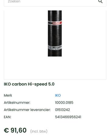 Nieuwe IKO Powergum Bitumen Rollen (5m) - 26 Rollen - €500 beschikbaar voor biedingen