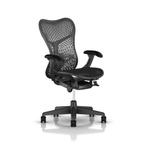 Herman Miller Mirra 2 Graphite Refurbished Bureaustoel, Ophalen of Verzenden, Zo goed als nieuw, Zwart, Bureaustoel