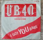 UB40 Guest Vocals By Chrissie Hynde ‎– I Got You Babe, Pop, Ophalen of Verzenden, 7 inch, Single