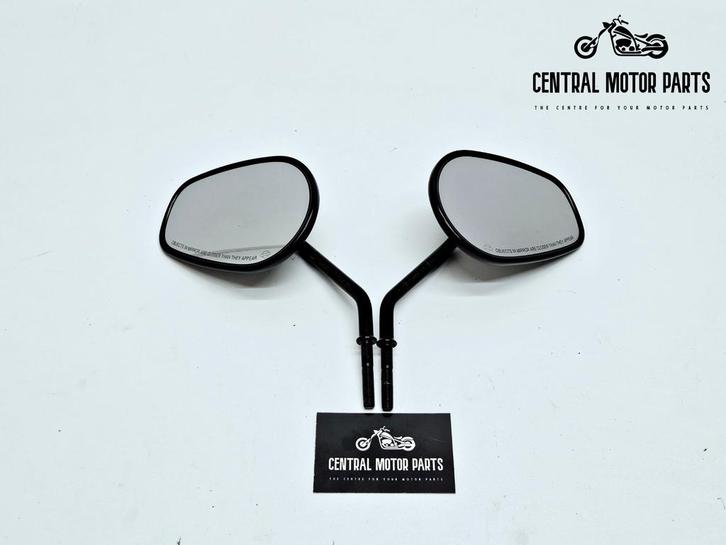 Short Stem Tapered zwarte zijspiegels, Motoren, Onderdelen | Harley-Davidson, Gebruikt, Ophalen of Verzenden