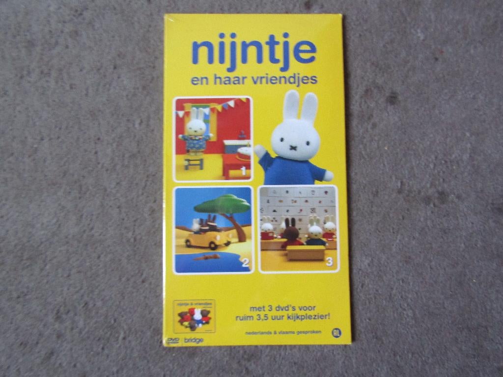 Luisterboek: Nijntje en haar vriendjes, 3 Dvds GESEALD, Alle leeftijden, Overige genres, Ophalen of Verzenden, Tv fictie