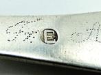 Zilveren lepel met granaat, Erdmann, Wilster, 1830, Verzenden, Zilver