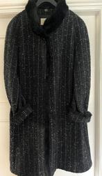 Prachtige wollen jas van Milo maat 44, Kleding | Dames, Jassen | Winter, Zwart, Maat 42/44 (L), Ophalen of Verzenden, Zo goed als nieuw