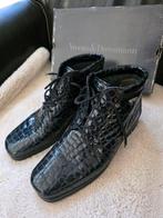Vintage Gabor Zwarte Lak Veter Schoenen - Maat 7.5 - 41.5, Schoenen met lage hakken, Zwart, Gabor, Nieuw