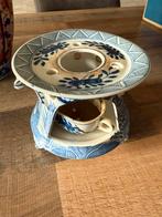 Antiek delfts blauw theelichtje met kaars, Antiek en Kunst, Ophalen of Verzenden, Keramiek of Aardewerk
