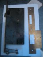 Authentieke dag- en nachtslot, fabricaat Lips,messing/metaal, Ophalen, Nieuw