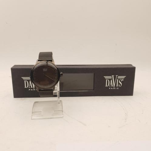 Davis 2223 One Hand Black Horloge || Nu voor €49.99, Audio, Tv en Foto, Luidsprekers, Gebruikt, Ophalen of Verzenden