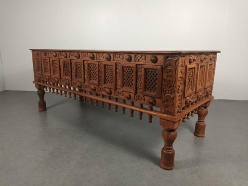Buffet Ladenkast: Indisch Houtsnijwerk | GRATIS BEZORGING, Antiek en Kunst, Antiek | Meubels | Kasten, Ophalen of Verzenden