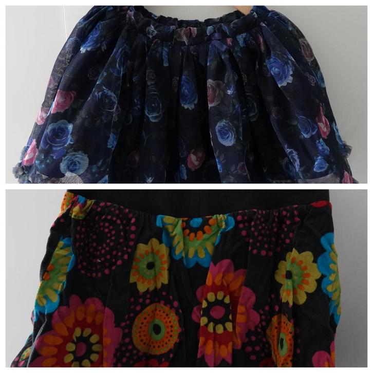 2 bloemen rokjes maat 116 - H&M / Hema --- koopje!, Kinderen en Baby's, Kinderkleding | Maat 116, Zo goed als nieuw, Meisje, Jurk of Rok