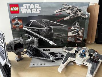 Lego starwars 75348 Mandalorian Fang Fighter TIE Interceptor beschikbaar voor biedingen