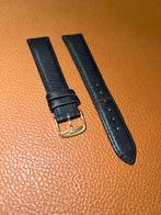 Originele Longiness zwarte lederen horlogeband, Sieraden, Tassen en Uiterlijk, Overige Accessoires, Ophalen of Verzenden, Gebruikt