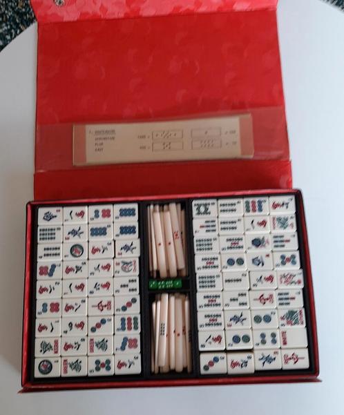 Mah Jong-spel in prachtige uitvoering, Hobby en Vrije tijd, Gezelschapsspellen | Bordspellen, Zo goed als nieuw, Ophalen of Verzenden