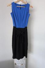 Steps jurk maat 34 blauw met zwart, Maat 34 (XS) of kleiner, Blauw, Knielengte, Ophalen of Verzenden