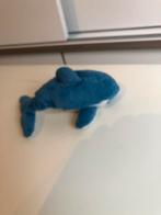 Pluche blauwe dolfijn Knuffeltje, Kinderen en Baby's, Speelgoed | Knuffels en Pluche, Poes, Gebruikt, Ophalen of Verzenden