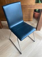 Eetkamerstoelen (vier), Huis en Inrichting, Stoelen, Ophalen, Gebruikt, Zwart, Leer