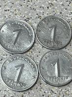 4 x 1 pfennig DDR Duitsland set 1. KM NUMMER1, Postzegels en Munten, Munten | Europa | Niet-Euromunten, Setje, Duitsland, Ophalen of Verzenden