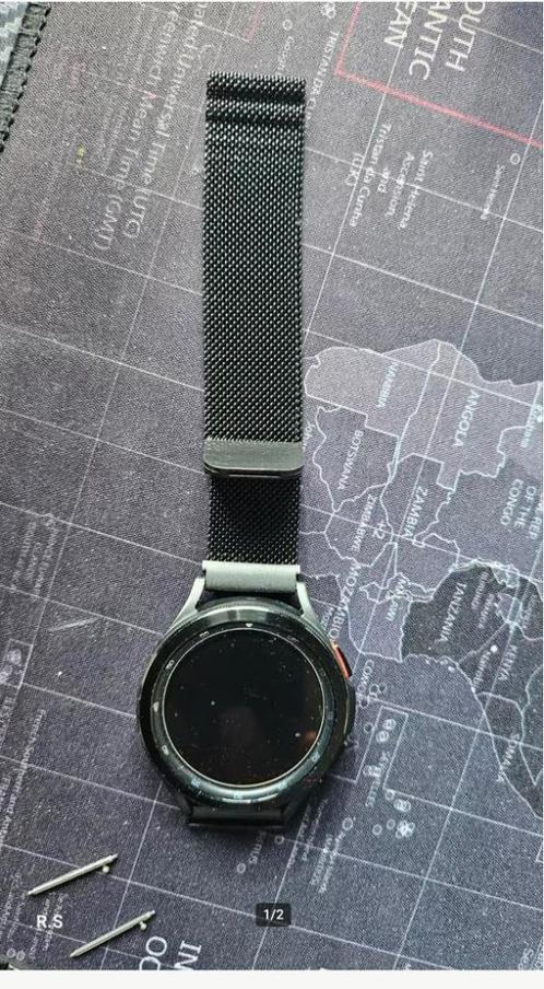 samsung smartwatch 4, Sieraden, Tassen en Uiterlijk, Smartwatches, Zo goed als nieuw, Android, Zwart, Conditie, Ophalen