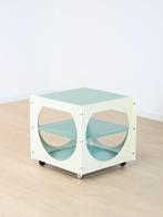 vintage bijzettafel space age, Gebruikt, Ophalen, 45 tot 60 cm, Minder dan 55 cm