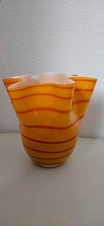 Vintage Murano Zakdoek Vaas, Ophalen of Verzenden