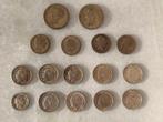 16 Zilveren Munten: 5 cent, 10 cent en 25 cent, Postzegels en Munten, Munten | Nederland, Zilver, Koningin Wilhelmina, Losse munt
