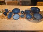 Xenos Toscane set - donkerblauw, Huis en Inrichting, Ophalen, Gebruikt, Overige stijlen, Aardewerk
