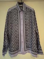 Versace zijde hemd maat 46 met aparte print, Kleding | Heren, Overhemden, Paars, Ophalen of Verzenden, Zo goed als nieuw, Halswijdte 43/44 (XL)