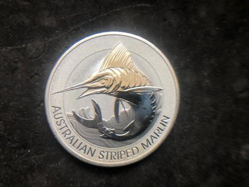 2020 Australia - Striped Marlin - 1,5 oz silver, Postzegels en Munten, Munten | Oceanië, Losse munt, Zilver, Ophalen of Verzenden
