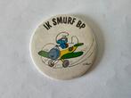 Button Ik Smurf BP (in vliegtuig), Ophalen of Verzenden, Zo goed als nieuw, Merk, Button