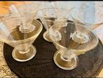 Te koop mooie en bijna nieuw 6 stuks glazen ijscoupes,, Verzamelen, Glas en Borrelglaasjes, Ophalen of Verzenden, Zo goed als nieuw