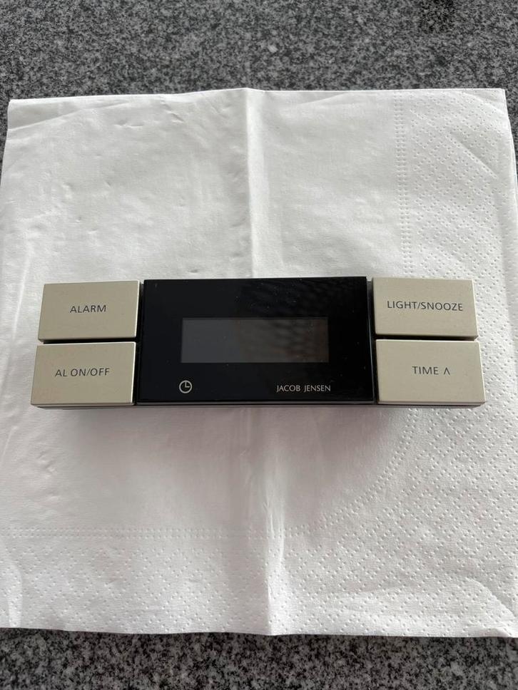 Jacob Jensen tafelklokje / wekker - Stijlvol en Functioneel, Huis en Inrichting, Deurbellen, Zo goed als nieuw, Draadloos, Ophalen of Verzenden