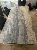 Granieten eettafel 1.80, Ophalen, 50 tot 100 cm, Zo goed als nieuw, 150 tot 200 cm