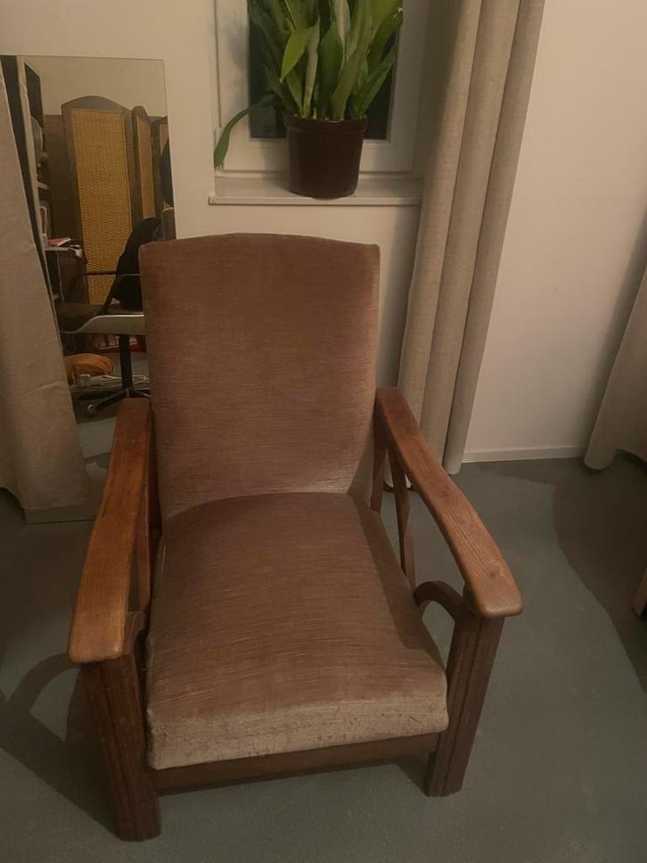 Vintage rokers stoel, Antiek en Kunst, Antiek | Meubels | Stoelen en Banken, Ophalen of Verzenden