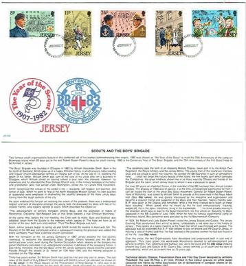 Jersey GB 1982 Scouting 75 jaar met bijlage beschikbaar voor biedingen