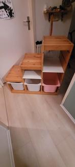 Houten opbergkast met bakken, Huis en Inrichting, Kasten | Stellingkasten, Ophalen of Verzenden, Zo goed als nieuw