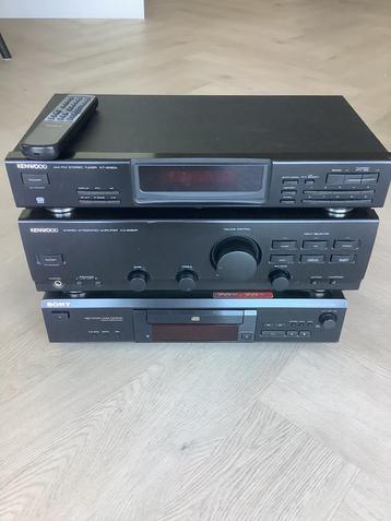 Kenwood en Sony stereoset, vintage beschikbaar voor biedingen