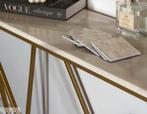 Sidetable HAZEN Marmer/goud, Huis en Inrichting, Ophalen of Verzenden, Zo goed als nieuw, Minder dan 10 m²