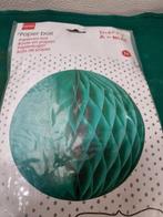 papier kerstbal groen rond 35cm [b141], Diversen, Ophalen of Verzenden