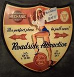 ROADSIDE “Pin Up” Attraction U.S.A., Verzamelen, Merken en Reclamevoorwerpen, Reclamebord, Gebruikt, Ophalen of Verzenden