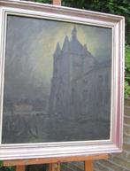 Olieverfschilderij met kloosterkerk, Antiek en Kunst, Kunst | Schilderijen | Klassiek, Ophalen