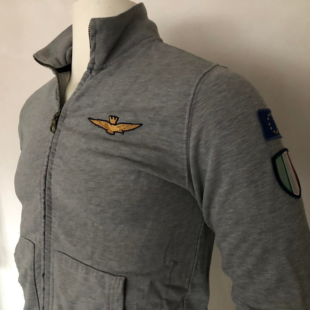 Aeronautica Militare jasje - relaxed cotton heren, Verzenden, Zo goed als nieuw, Maat 46 (S) of kleiner, Grijs