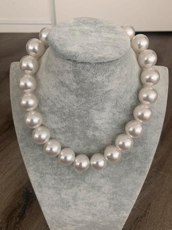 Partij 10 stuks mooie parel kettingen PK25, Sieraden, Tassen en Uiterlijk, Kettingen, Nieuw, Overige materialen, Overige kleuren