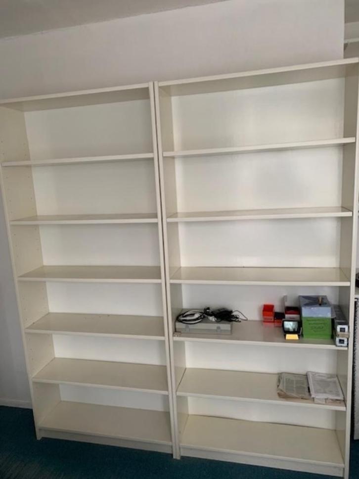 IKEA witte boekenkasten, Huis en Inrichting, Kasten | Boekenkasten, Gebruikt, 50 tot 100 cm, 150 tot 200 cm, 25 tot 50 cm, Met plank(en)