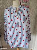Blouse met hartjes Pescara xl, Kleding | Dames, Pescara, Ophalen of Verzenden, Zo goed als nieuw, Overige kleuren